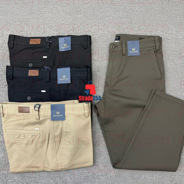Men's Premium Cotton Khaki Trousers – Smart Casual & Office Wear (1 Piece)_sal