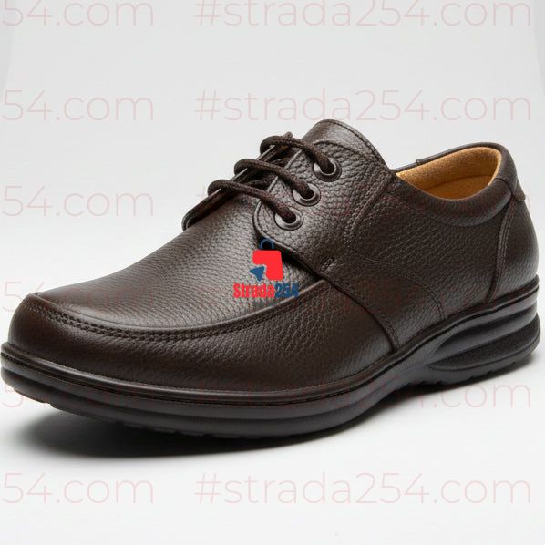 Men’s Classic Comfort Leather Shoes – Slip-On & Lace-Up Formal Casual Footwear
