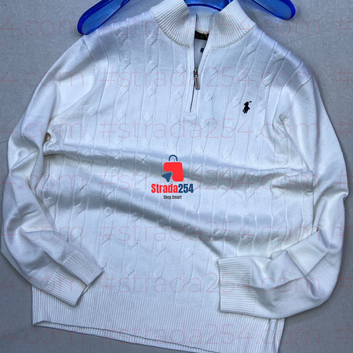 Men’s Textured Quarter-Zip Knit Pullover_at