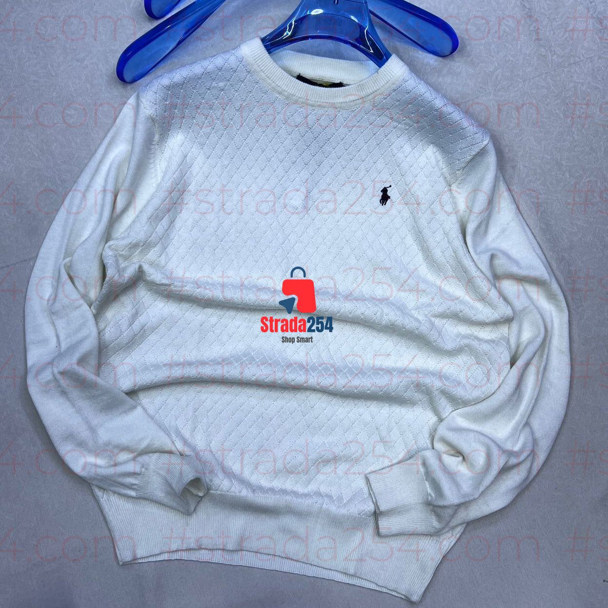 Men’s Textured Cable-Knit Crew Neck Sweater_at