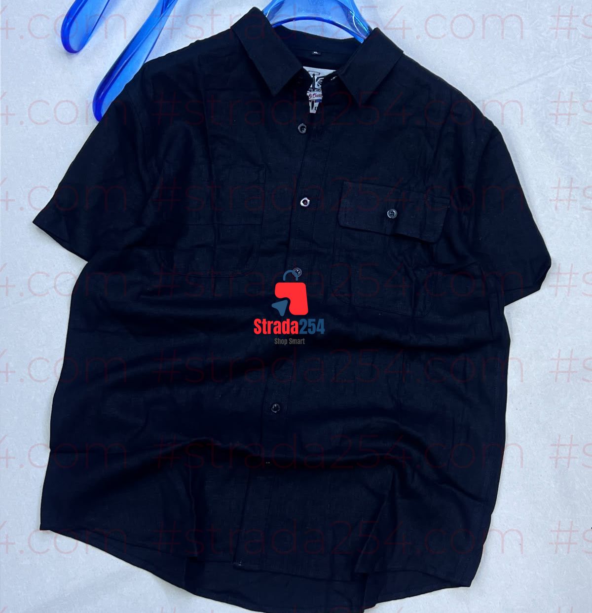 Premium Men’s Linen Short Sleeve Shirt – Lightweight Breathable Summer Casual Wear_AT