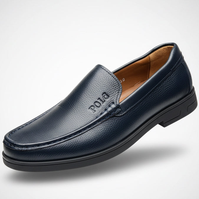Men’s Navy Blue Loafers – Smart Casual Slip-On Shoes
