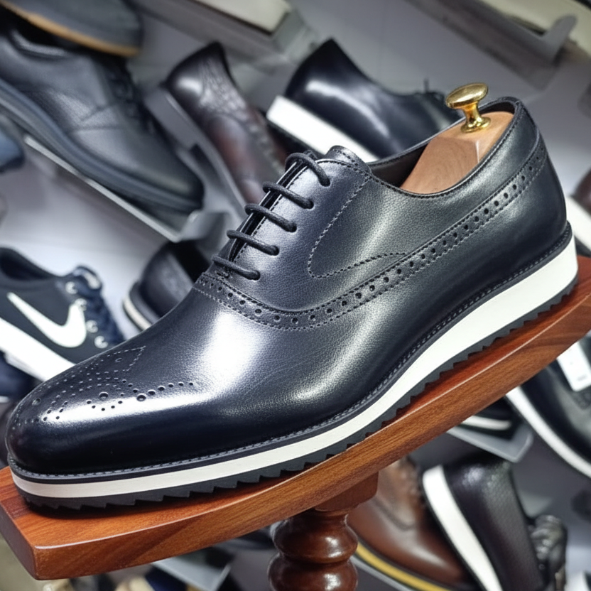 Black John Foster Premium Genuine Leather