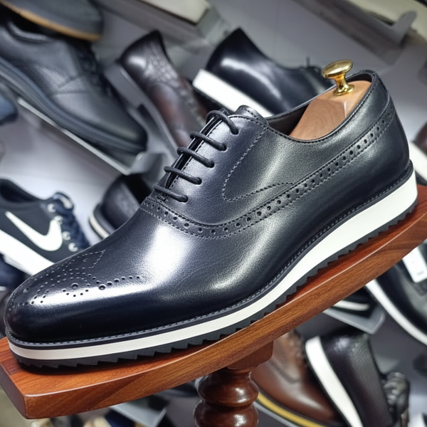 Black John Foster Premium Genuine Leather