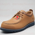 STRADA254 Men’s Rugged Moc-Toe Casual Shoes – Leather Lace-Up Everyday Outdoor Shoes-1C