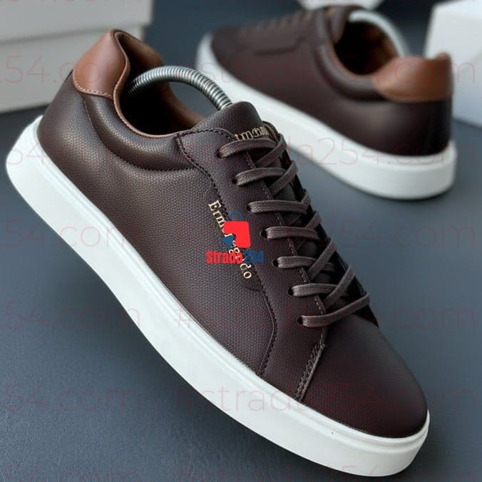 Men’s Premium  Low-Top Sneakers – Minimalist Casual Luxury Trainers-(MH)