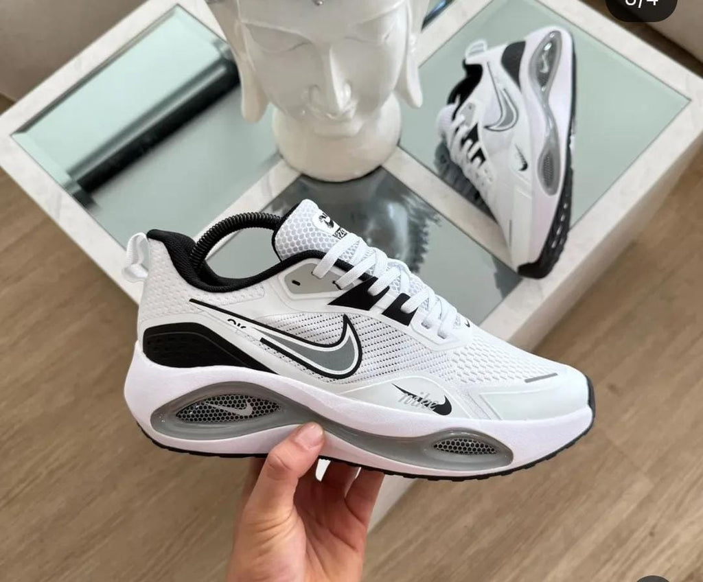 Sleek Black and White Sneakers