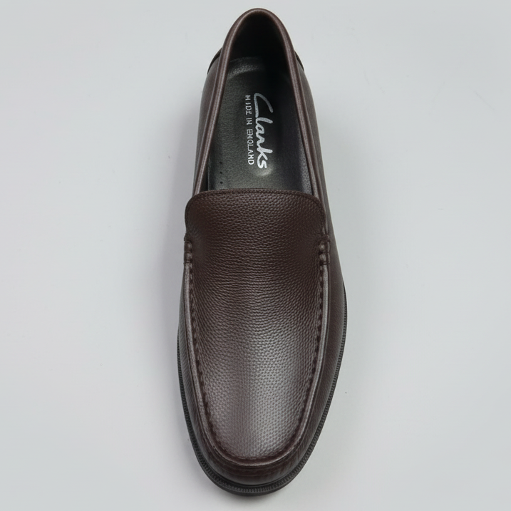 Clarks Men’s Leather Loafers – Ultra-Flexible Comfort Design with Cushioned Grip Sole