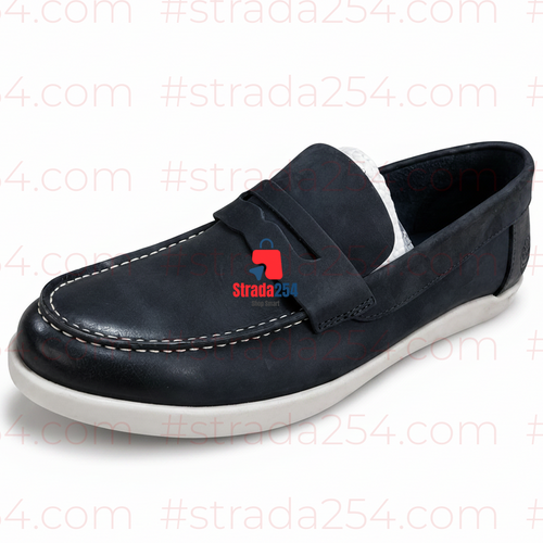 Men's Leather Penny Loafers | Slip-On Casual Shoes 1C