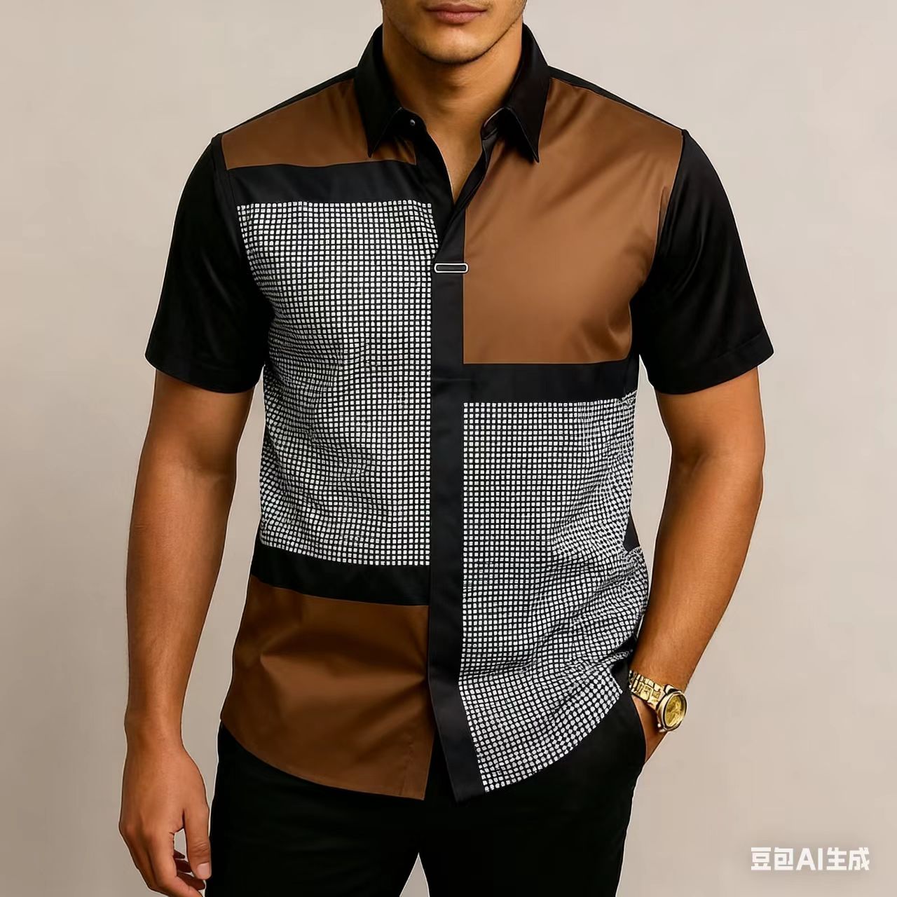 GeoGrid Panel Shirt Collection