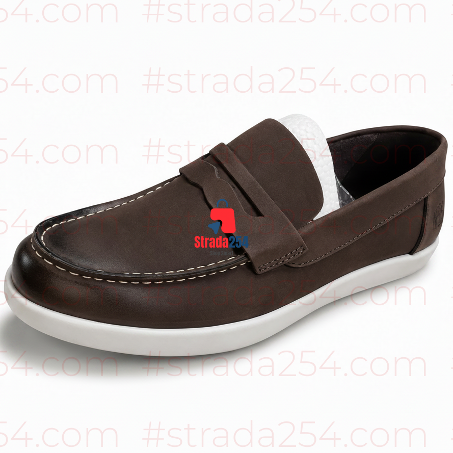 Men's Leather Penny Loafers | Slip-On Casual Shoes 1C