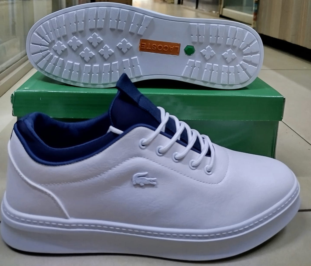 Laco Minimalist Leather Low-Top Sneakers for Men – Clean Casual Street Style Shoes