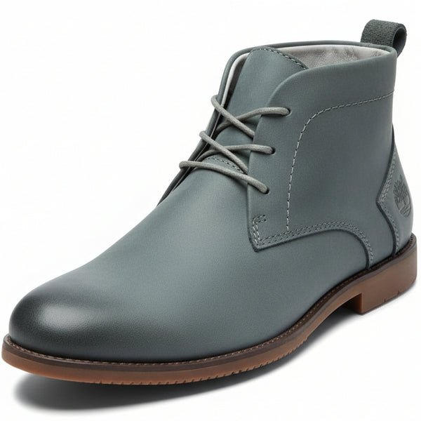 STRADA254 Premium Leather Desert Boots – Minimalist Lace-Up Smart Casual Ankle Boots_1C
