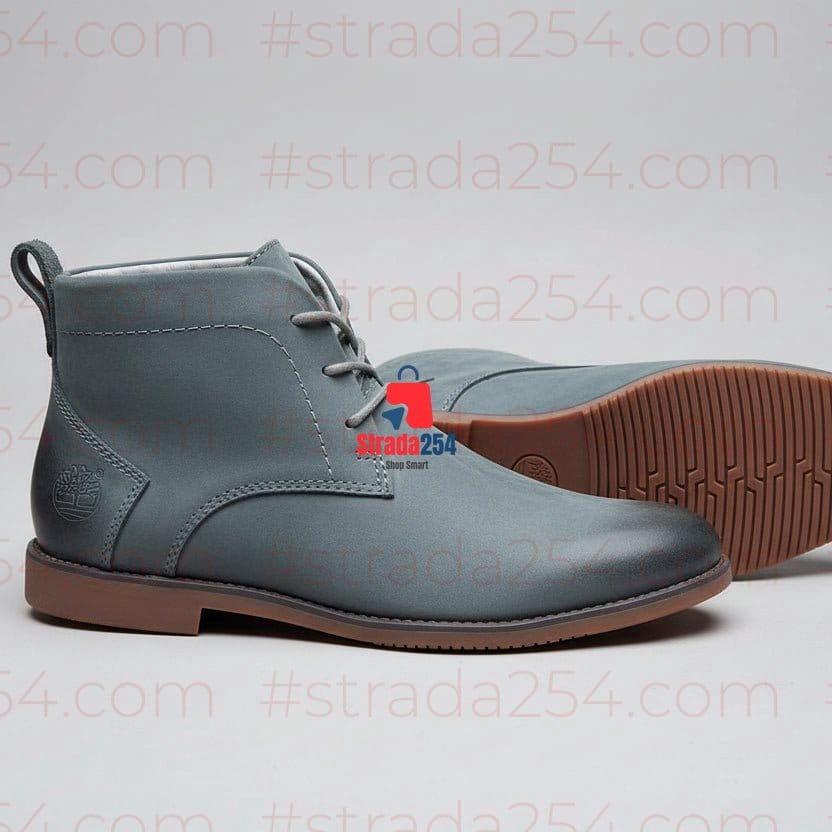 STRADA254 Premium Leather Desert Boots – Minimalist Lace-Up Smart Casual Ankle Boots_1C
