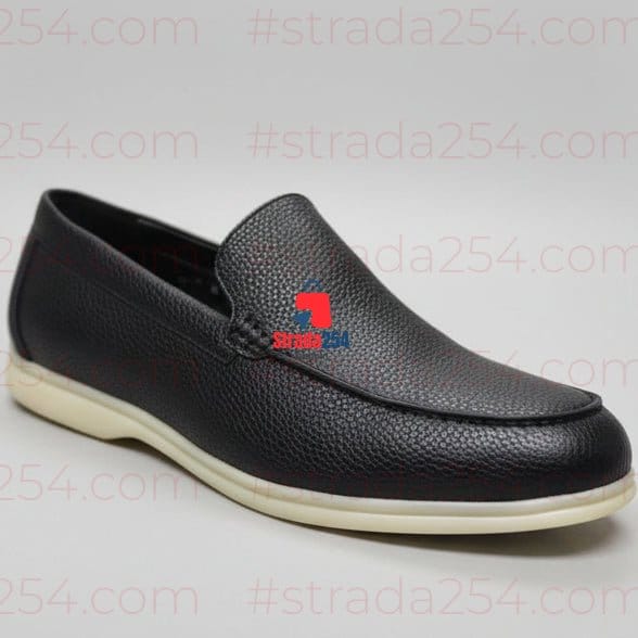 Men’s Premium Leather Slip-On Loafers – Classic Comfort Edition (Black, Brown, Dark Olive)_(KK)