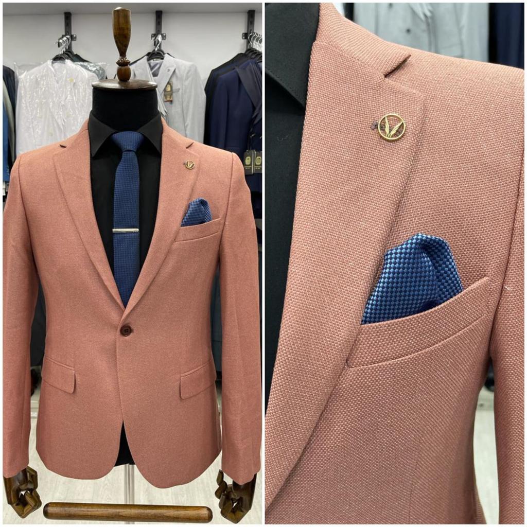 Premium Textured Slim-Fit Blazer Collection