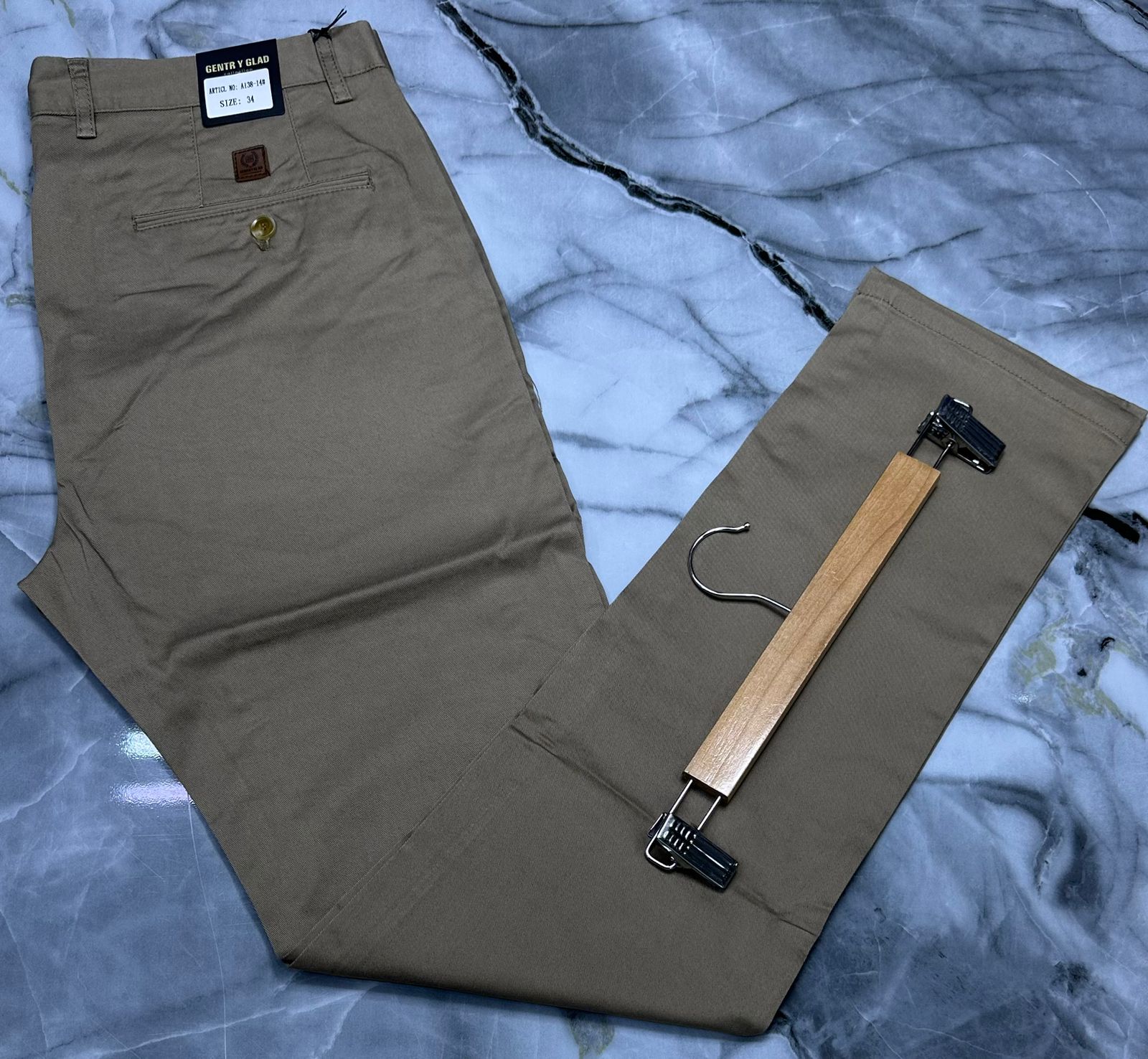 Men’s Classic Khaki Trousers – Smart Casual Fit
