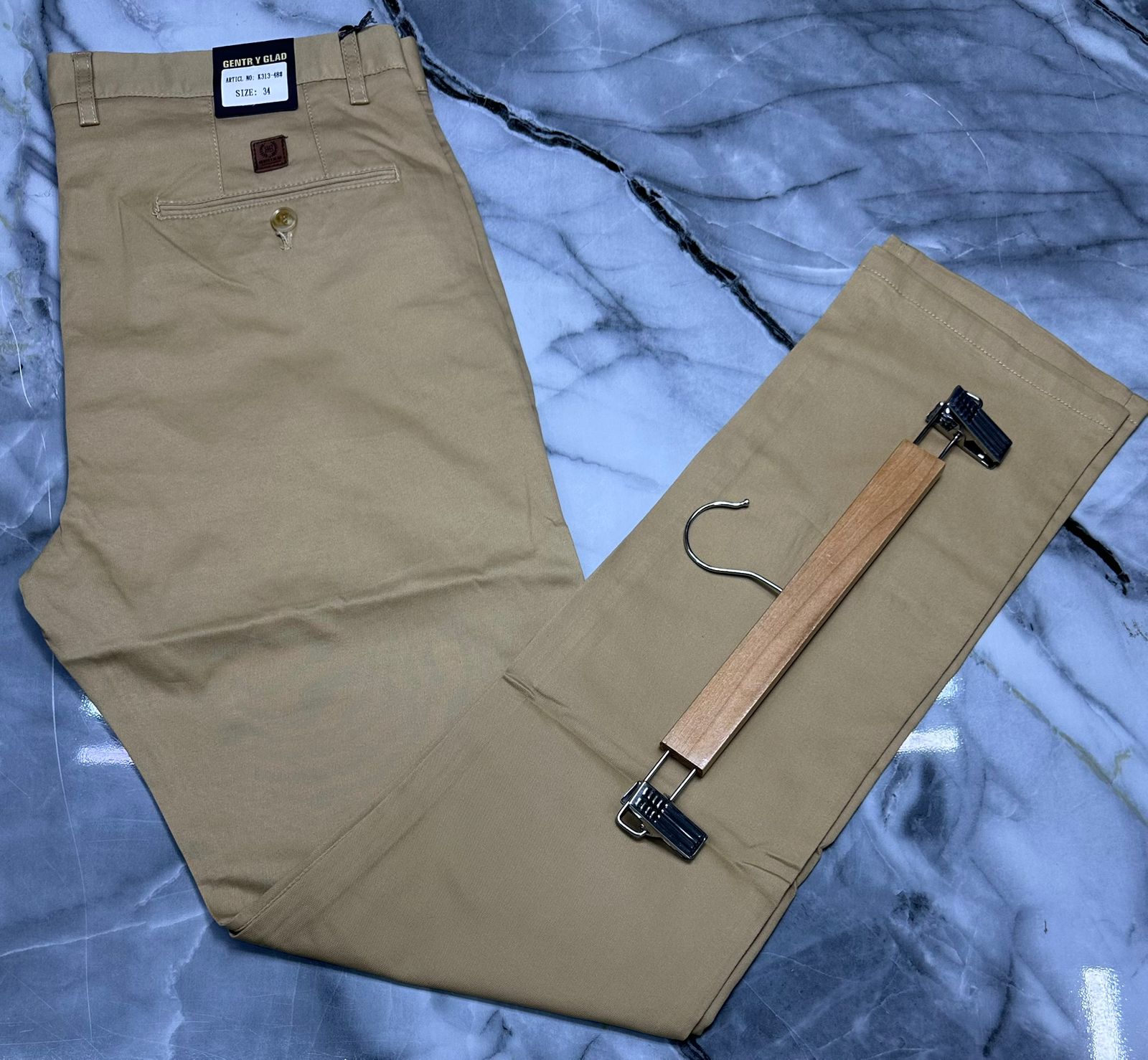 Men’s Classic Khaki Trousers – Smart Casual Fit