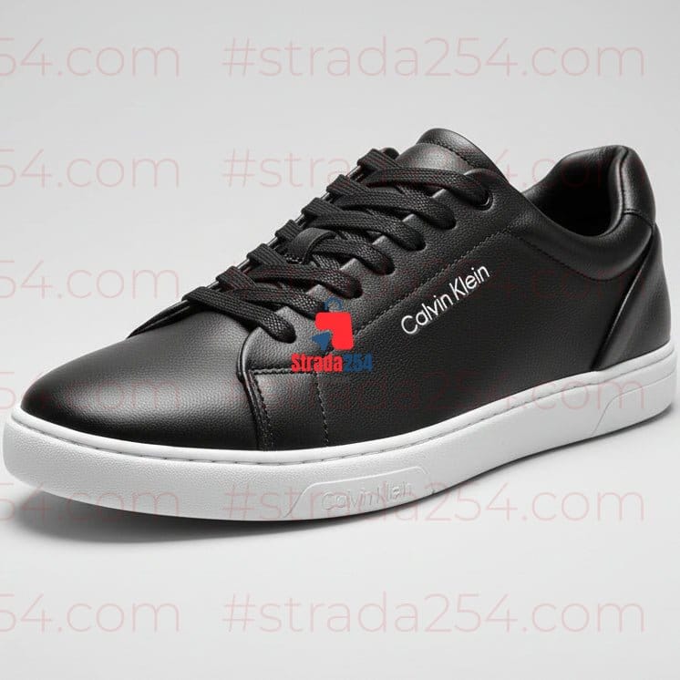 Men’s Premium Leather Lace-Up Sneakers – Minimalist Comfort Casual Shoes