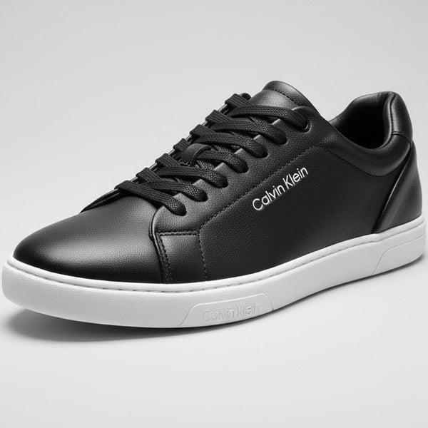 Men’s Premium Leather Lace-Up Sneakers – Minimalist Comfort Casual Shoes