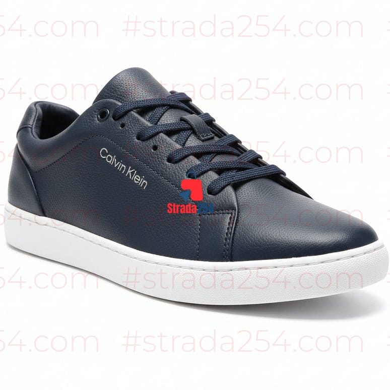 Men’s Premium Leather Lace-Up Sneakers – Minimalist Comfort Casual Shoes