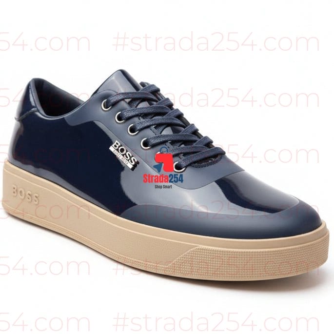 🔥 Men’s Luxury Gloss Sneakers – Signature Collection
