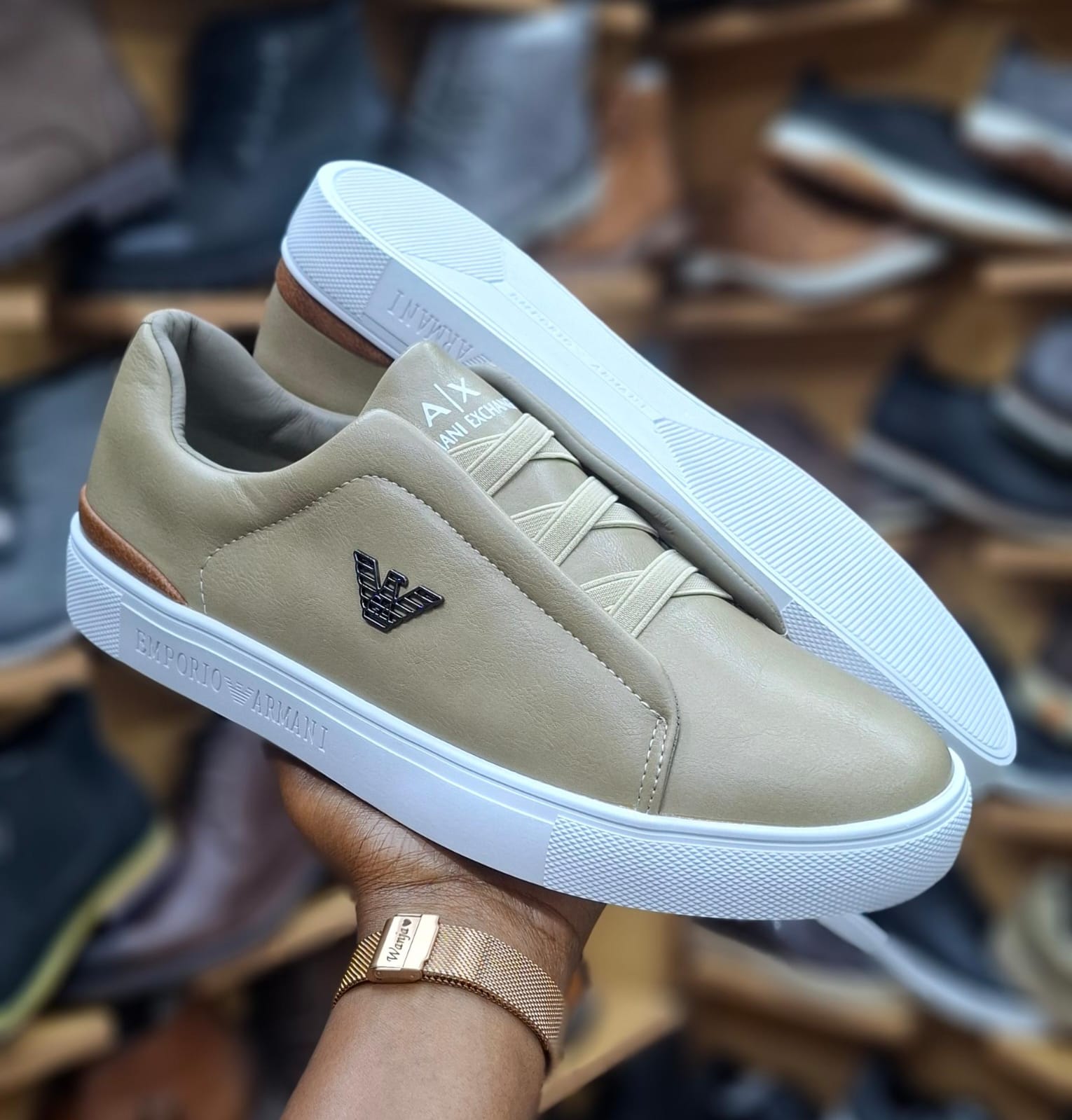 Hidden Lace Slip-On Sneakers – Premium Casual Comfort