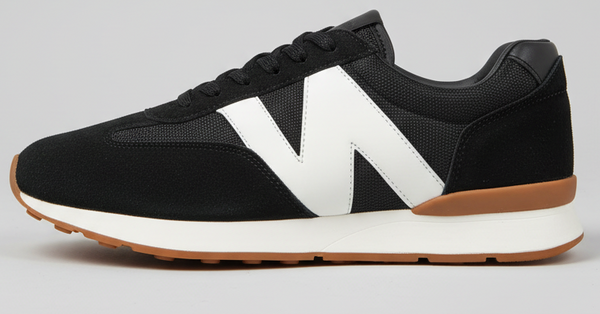 Retro Sport Sneakers – Suede & Mesh Casual Trainers