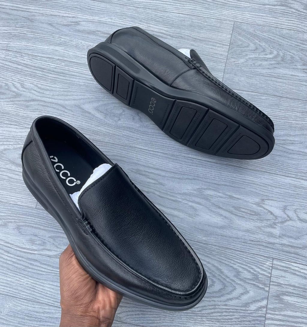 ecco unmarked Comfort Leather Loafers