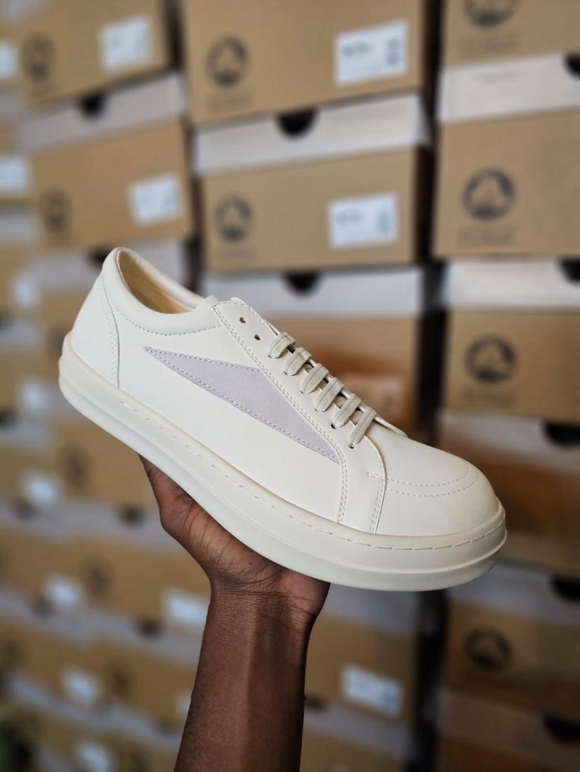 Classic Low-Top Sneakers – Minimalist Street wear Shoes with Thick Sole