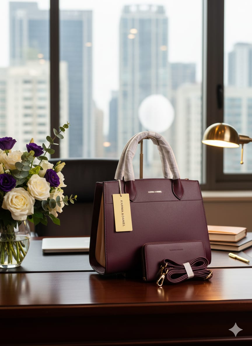 Executive Luxe Structured Tote Set