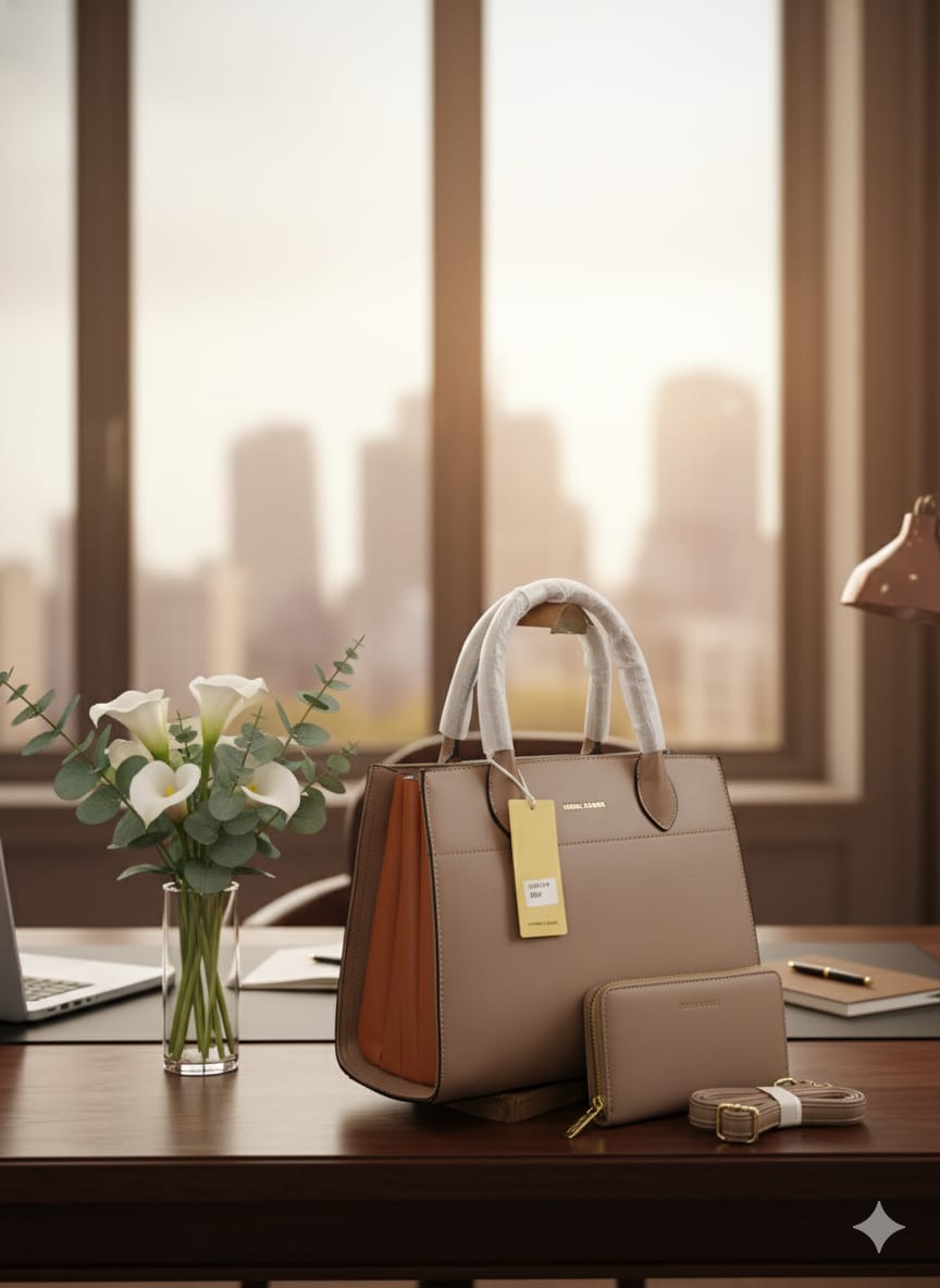 Executive Luxe Structured Tote Set