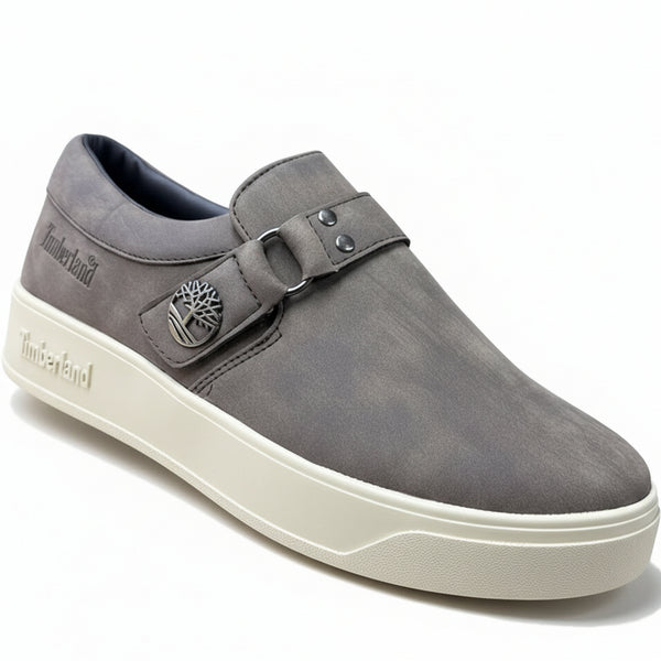 👟 Men’s Premium Slip-On Buckle Sneakers – Urban Luxe Series
