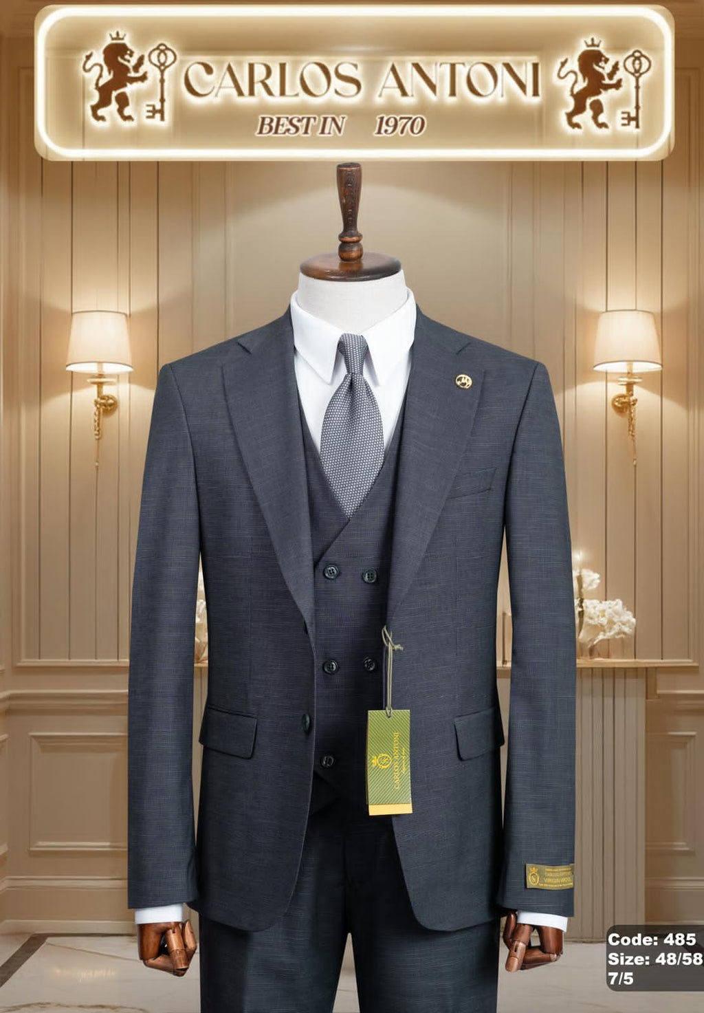 💼 Premium Men’s Three-Piece Suits – Modern Elegance in Every Color