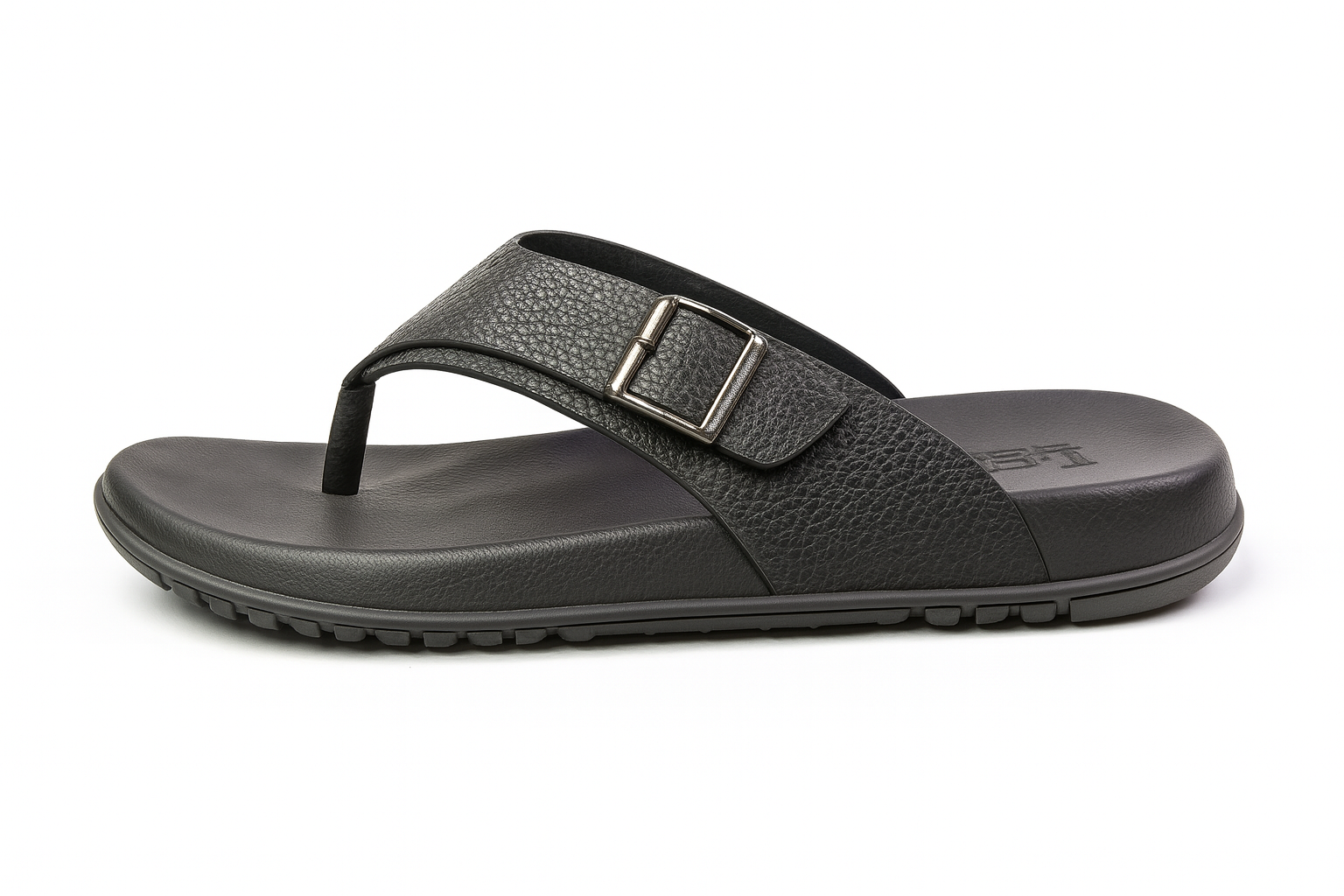 Buckle-Strap Comfort Sandals