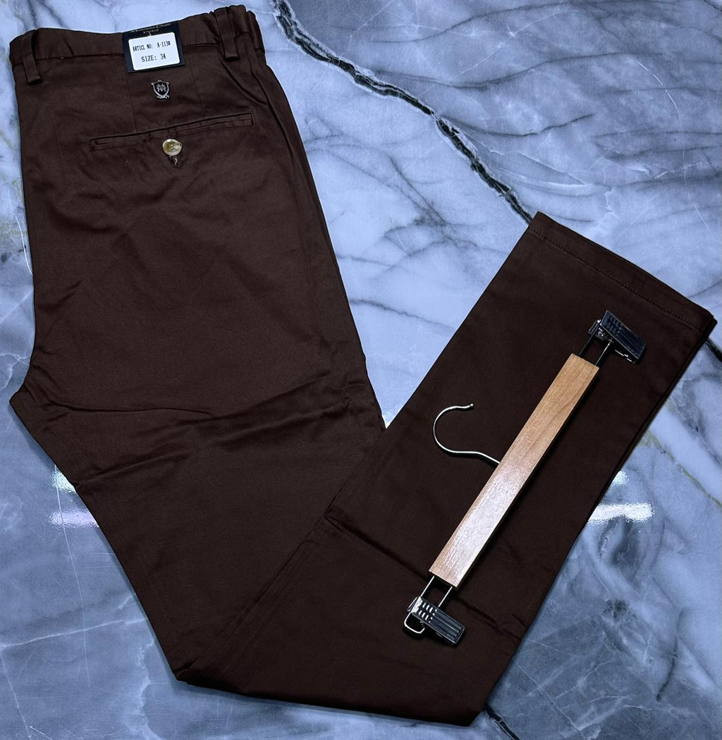 Men’s Classic Khaki Trousers – Smart Casual Fit