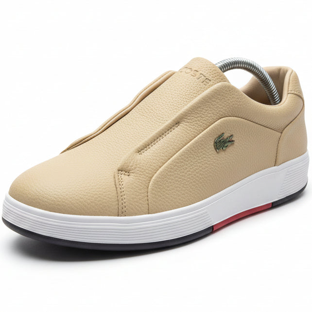Luxury Feel Leather Slip-On Sneakers – Smart Casual Men’s Footwear