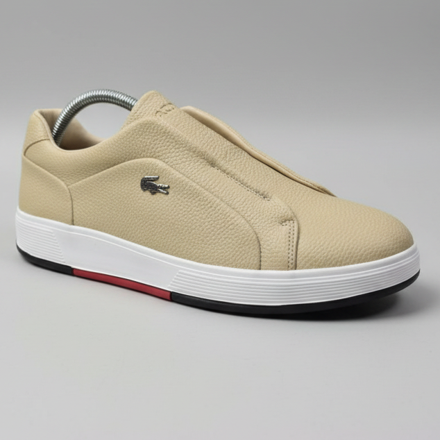 Luxury Feel Leather Slip-On Sneakers – Smart Casual Men’s Footwear