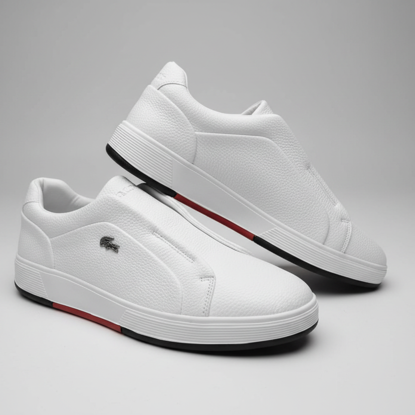 Luxury Feel Leather Slip-On Sneakers – Smart Casual Men’s Footwear